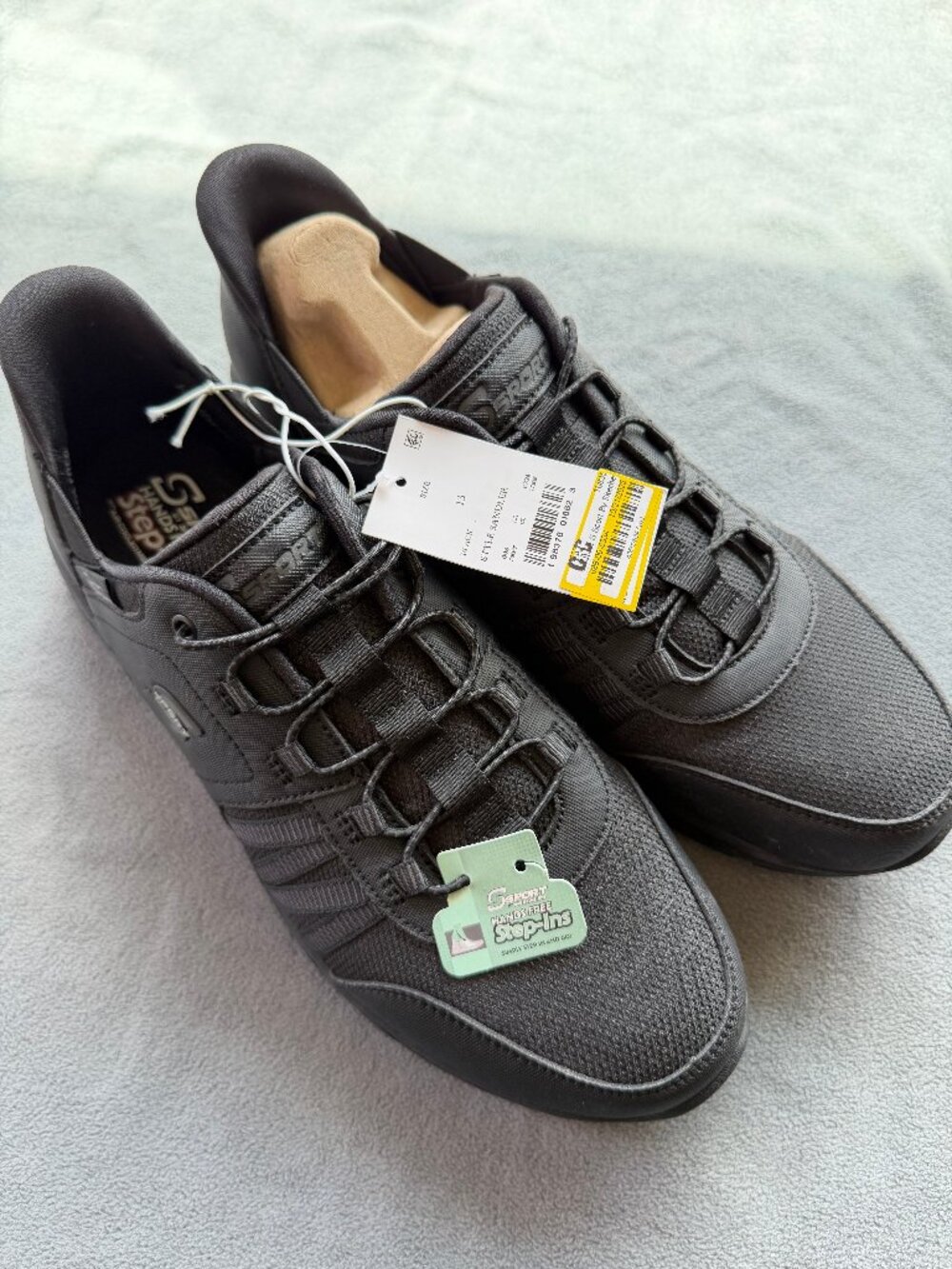 S Sport By Skechers Men's Sandler Hands Free Step Ins Sneakers - Black 13 - Picture 7 of 7